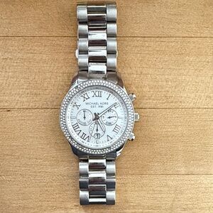 Michael Kors Silver Chronograph Watch